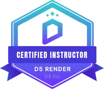Insignia de Instructor Certificado por D5 Render